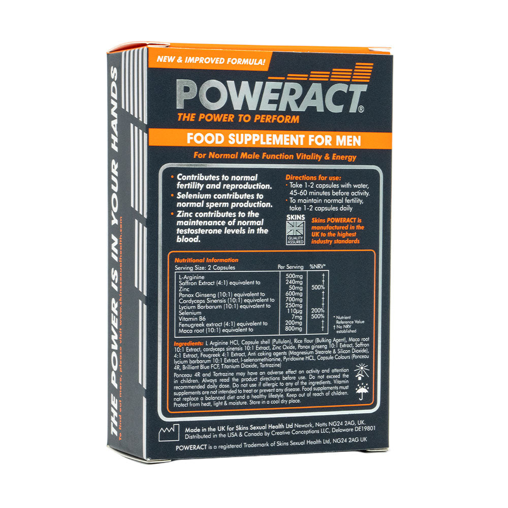 Poweract Pills - 60 Pack